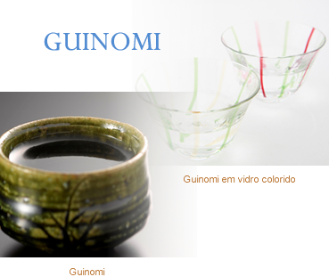 Guinomi em vidro colorido